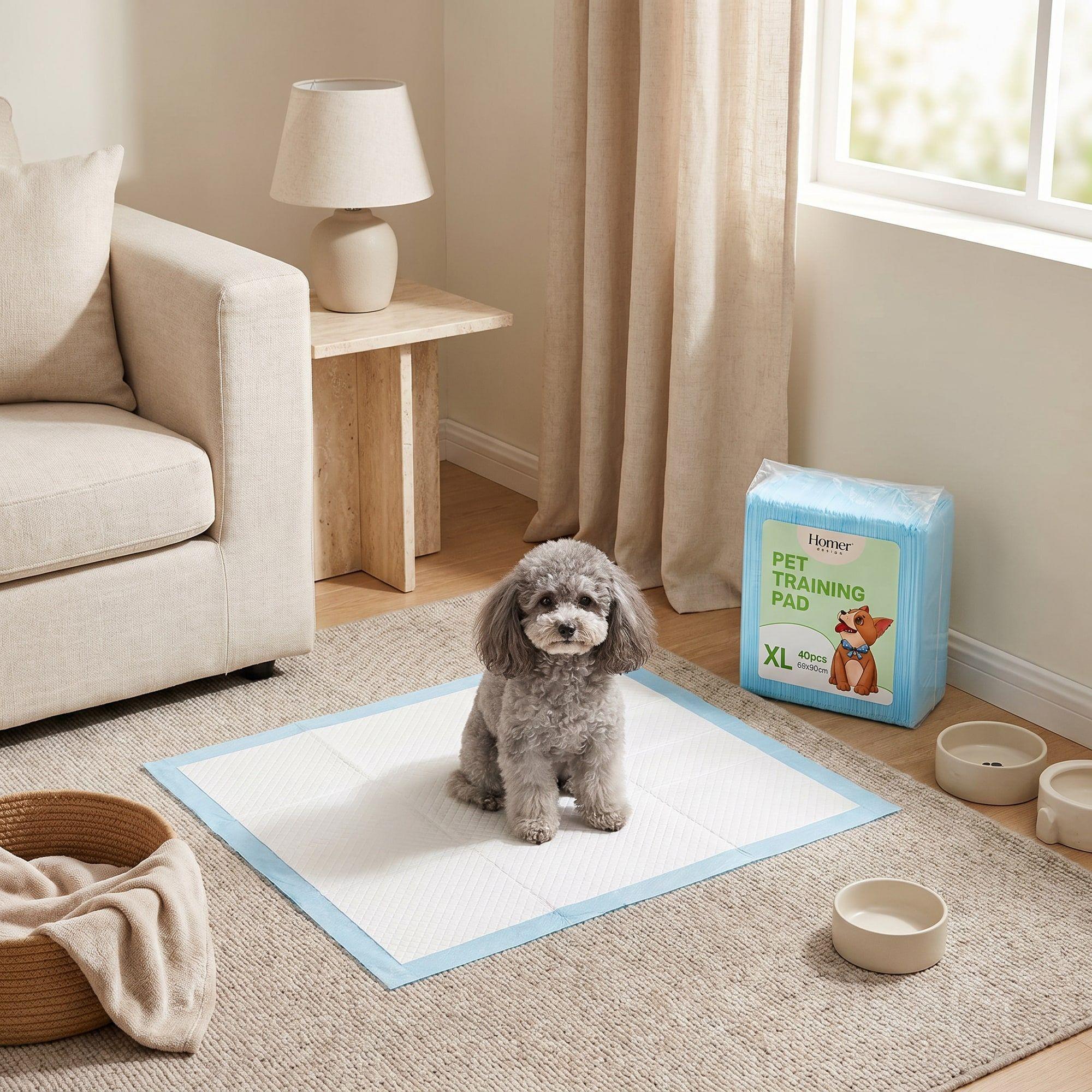 40 Pañales Sabanillas Mascotas Perros 60x90 Cm Calidad Stantard Absorvente Homer Design-4