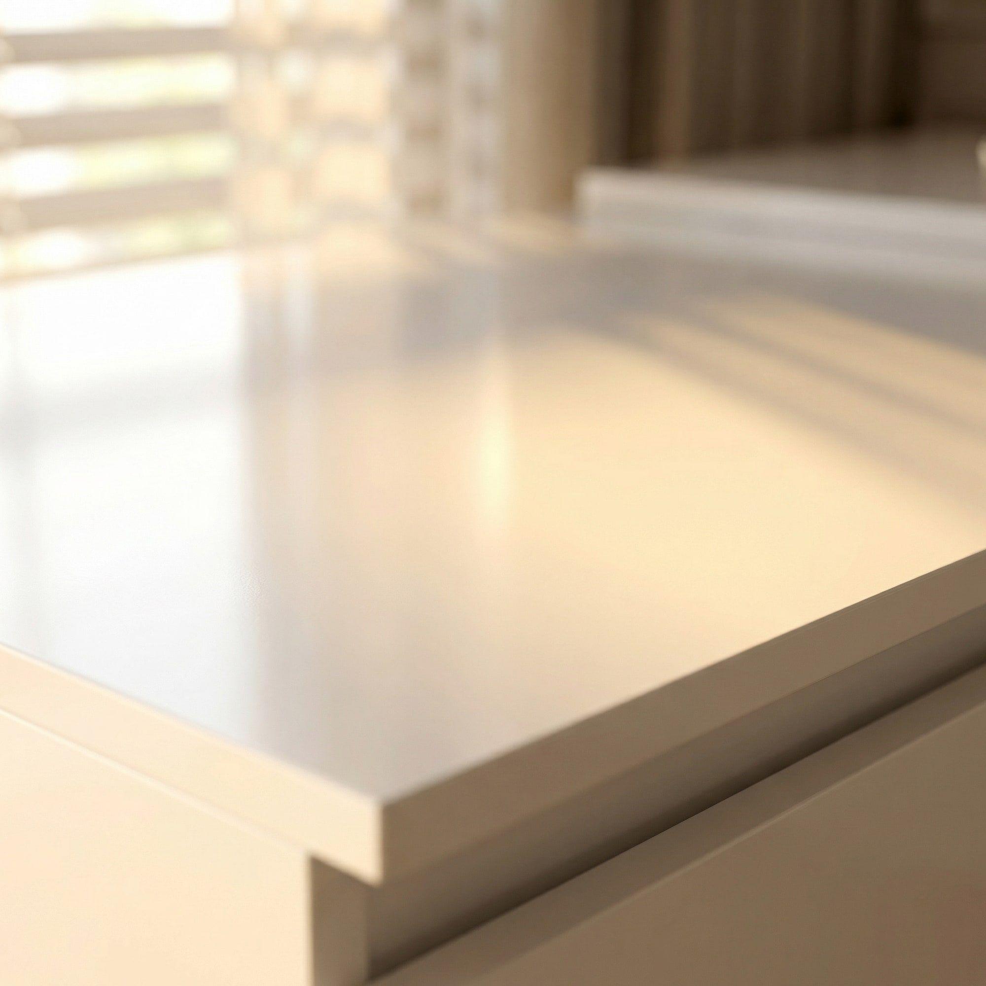 Escritorio Convertible En L+comoda 120x40x70+120x40x68cm Blanco-2