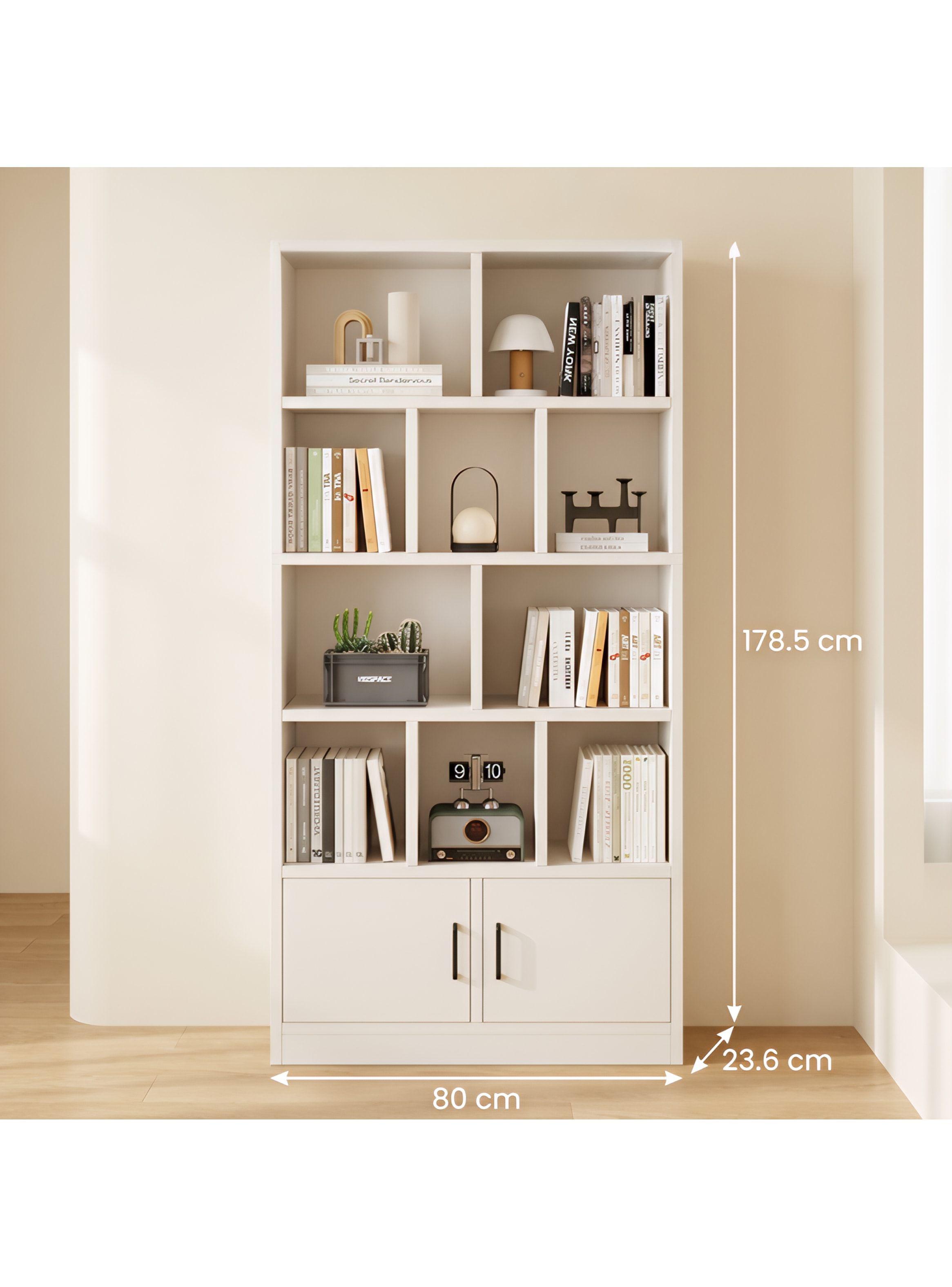 Estante Repisa Para Libros Decoración Combinable 80de Ancho Blanco-2