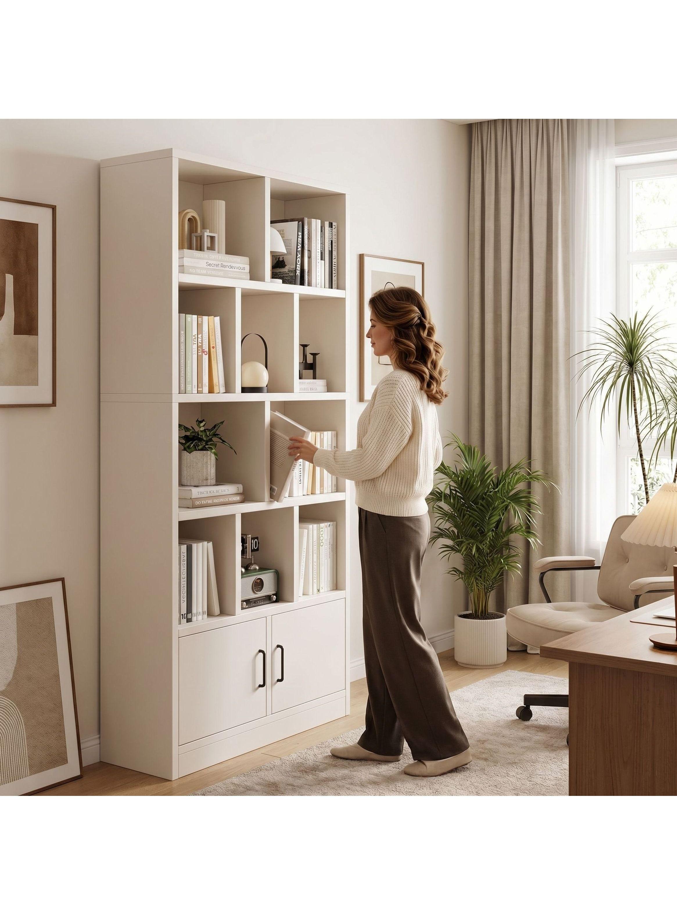 Estante Repisa Para Libros Decoración Combinable 80de Ancho Blanco-5