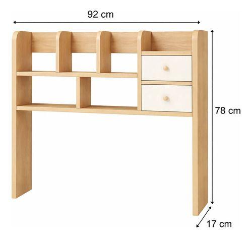 Organizador De Escritorio Estantería Con 2 Cajones 92cm Bl-2