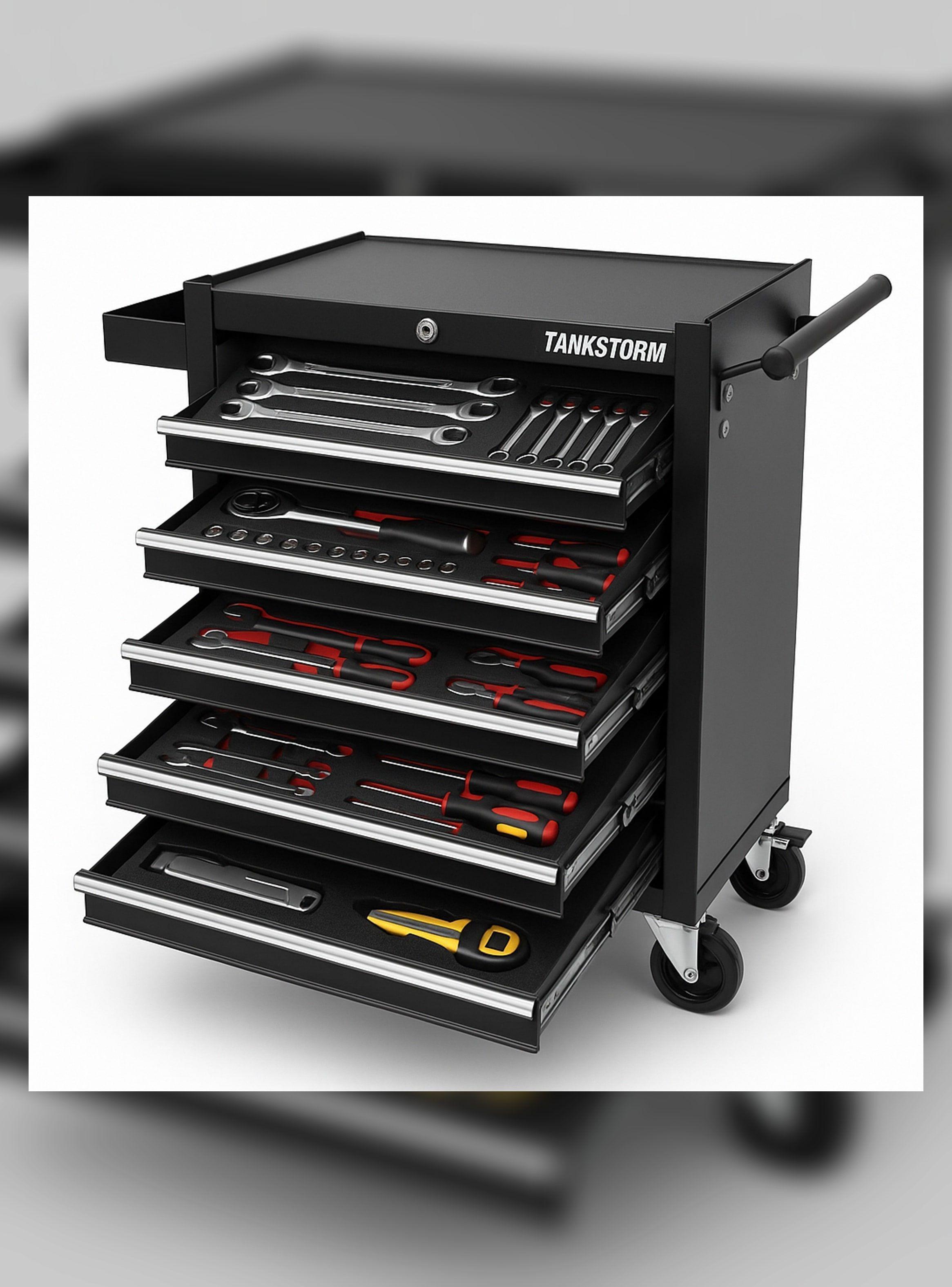 Carro Gabinete Para Herramientas Con Repisa Y Organizacion-6