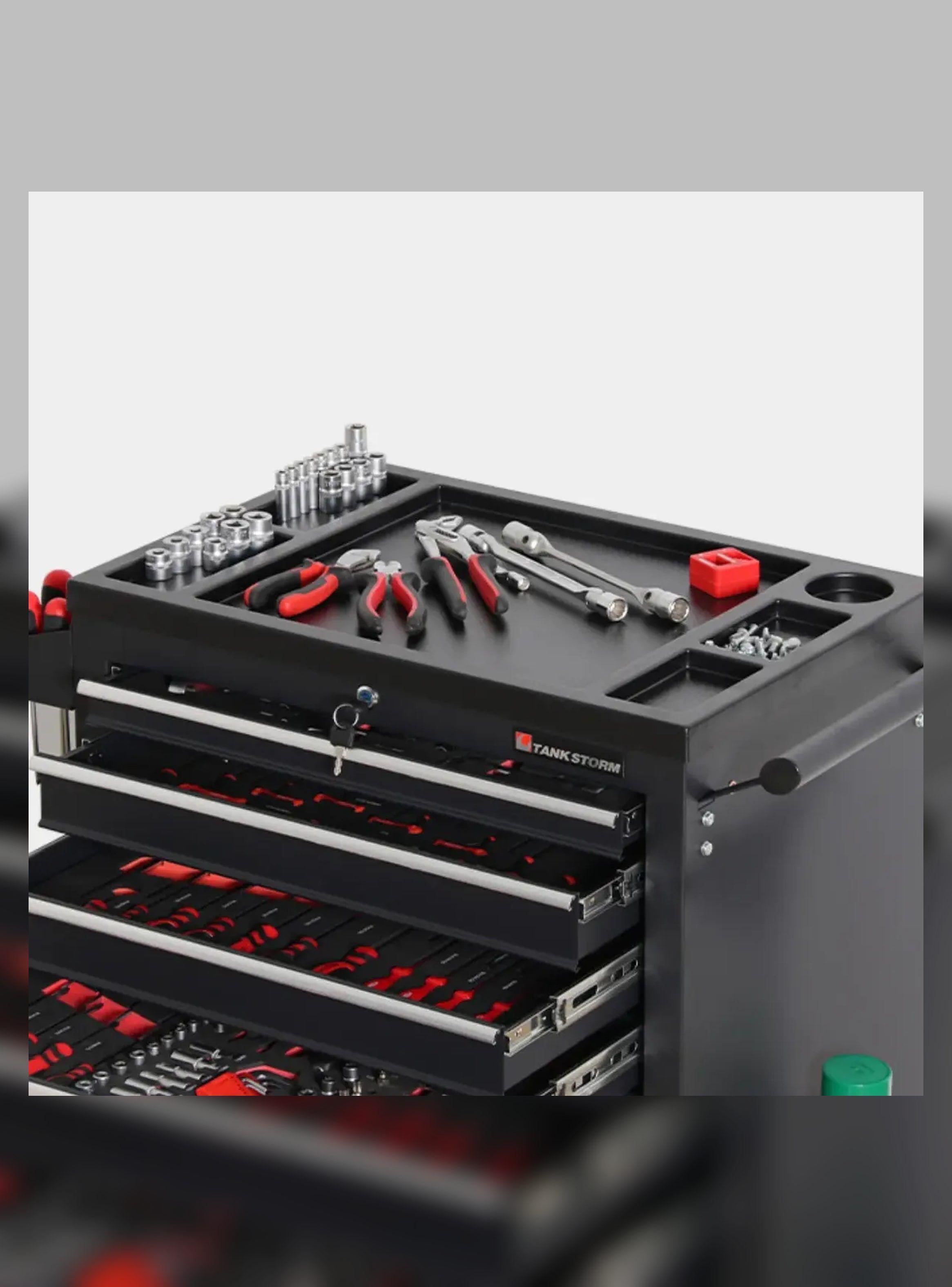 Carro Gabinete Para Herramientas Con Repisa Y Organizacion-7