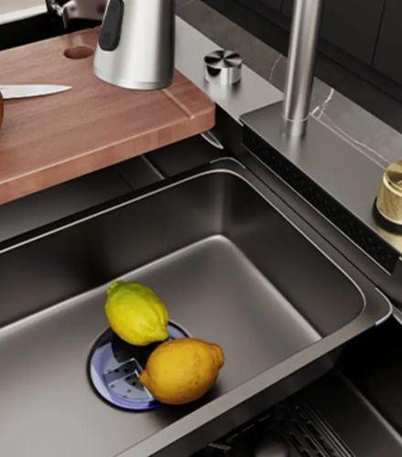 Combo Lavaplato Empotrado 80x45cm Acero Inoxidable Lavavaso-4