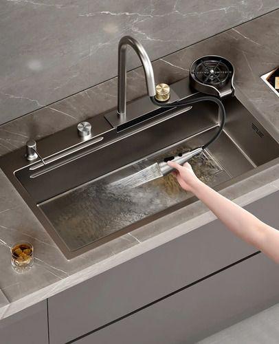 Combo Lavaplato Empotrado 80x45cm Acero Inoxidable Lavavaso-6