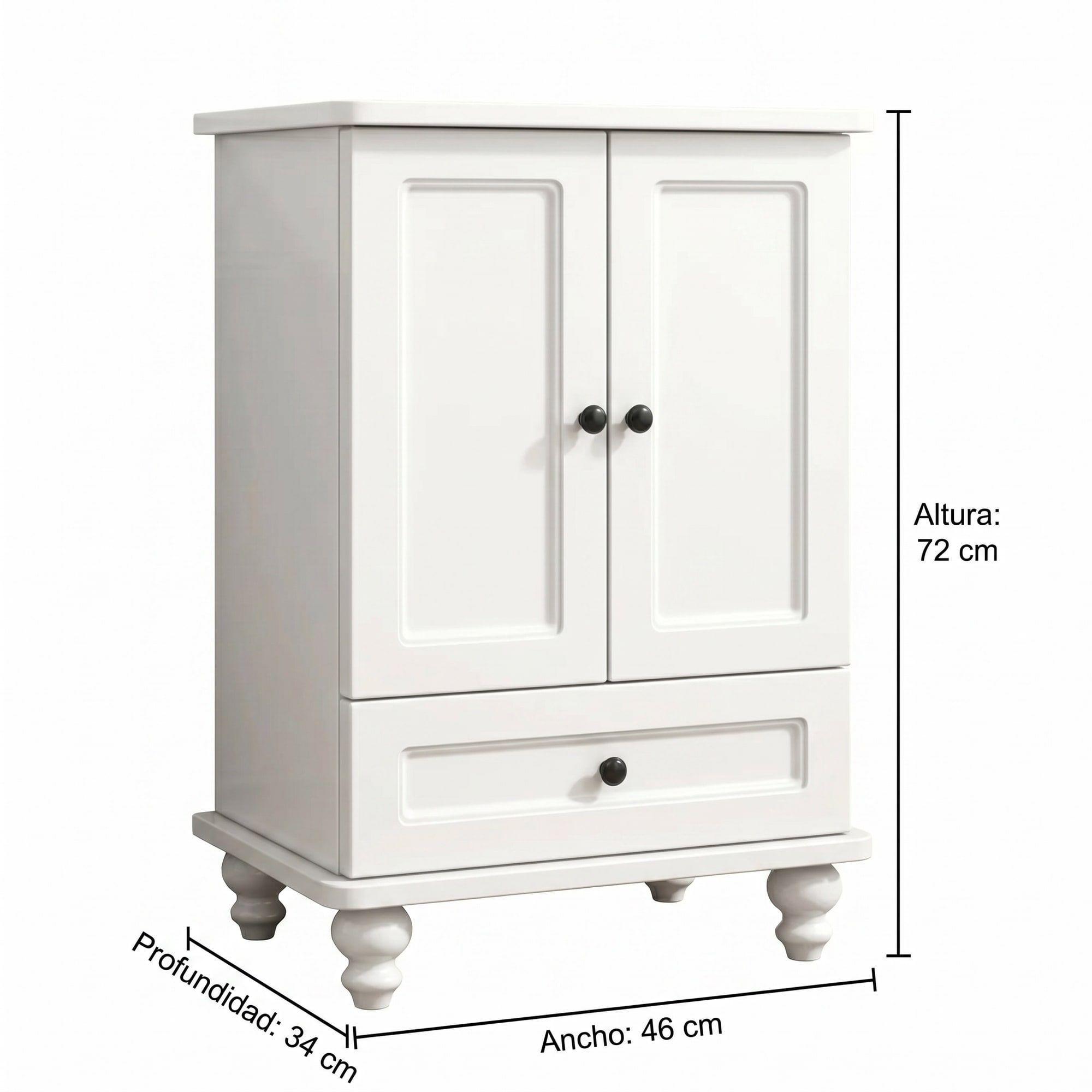 Comoda Velador Con Cajones Homer Design 46*34*72cm Europea-2