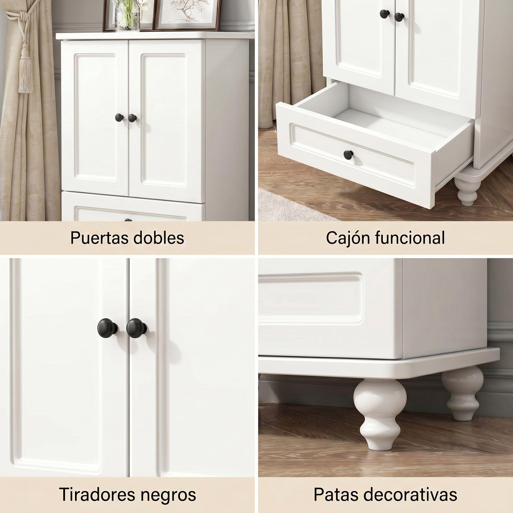 Comoda Velador Con Cajones Homer Design 46*34*72cm Europea-3