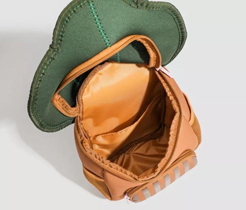 Bonita Mochila Escolar Para Niños Con Forma De Hongo, Bolsa-2