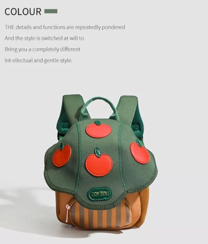 Bonita Mochila Escolar Para Niños Con Forma De Hongo, Bolsa-4
