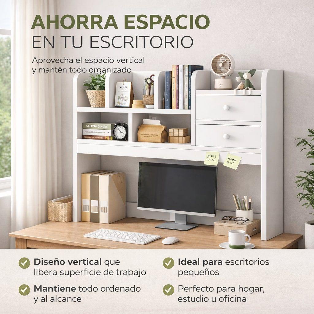 Organizador De Escritorio Multifuncional Estanteria Repisa-3