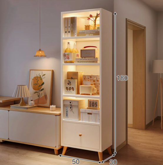 Organizador Estante Living Libro 180x50x30cm Con Patas-4