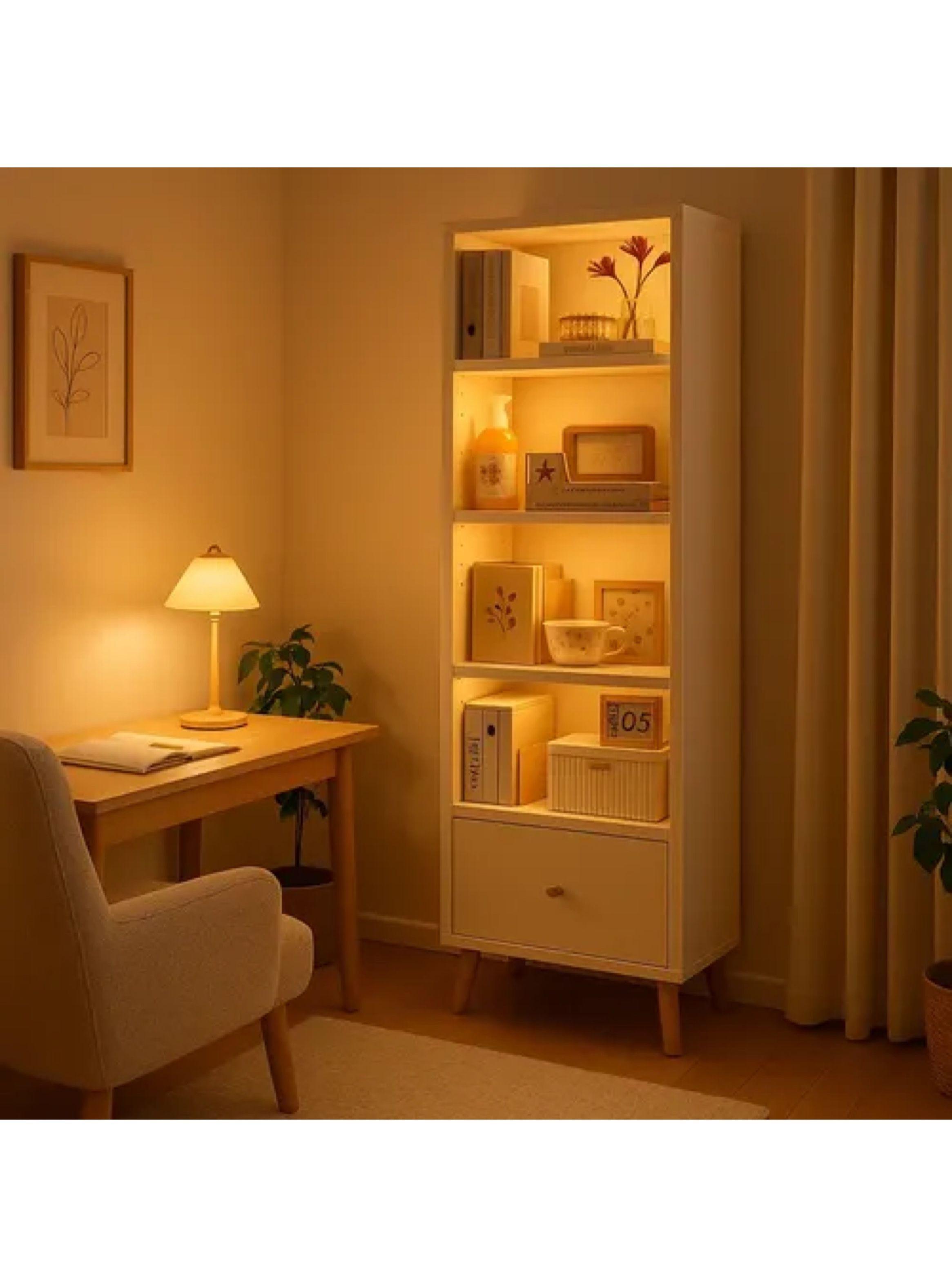 Organizador Estante Living Libro 180x50x30cm Con Patas-4