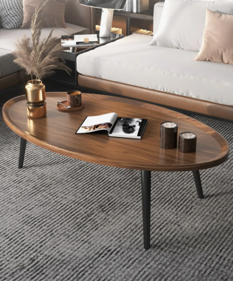 Juego Mesa De Centro Living Vanguardia Madera Nactural Jsc05-1