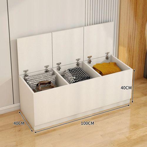 Organizador De Ropa De Madera Estante Dormitorio Bajoventana Blanco-2