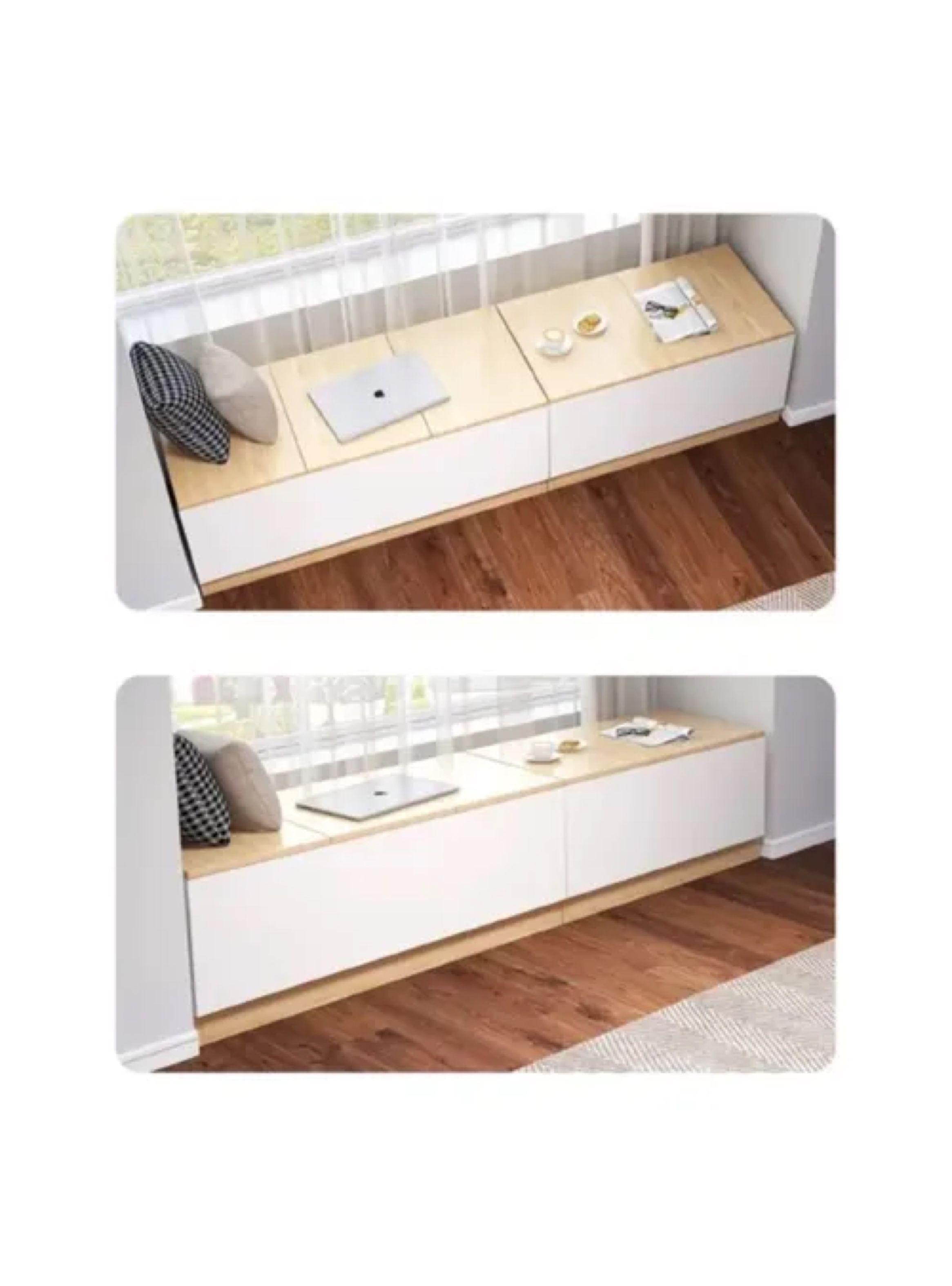 Organizador De Ropa De Madera Estante Dormitorio Bajoventana Blanco-5