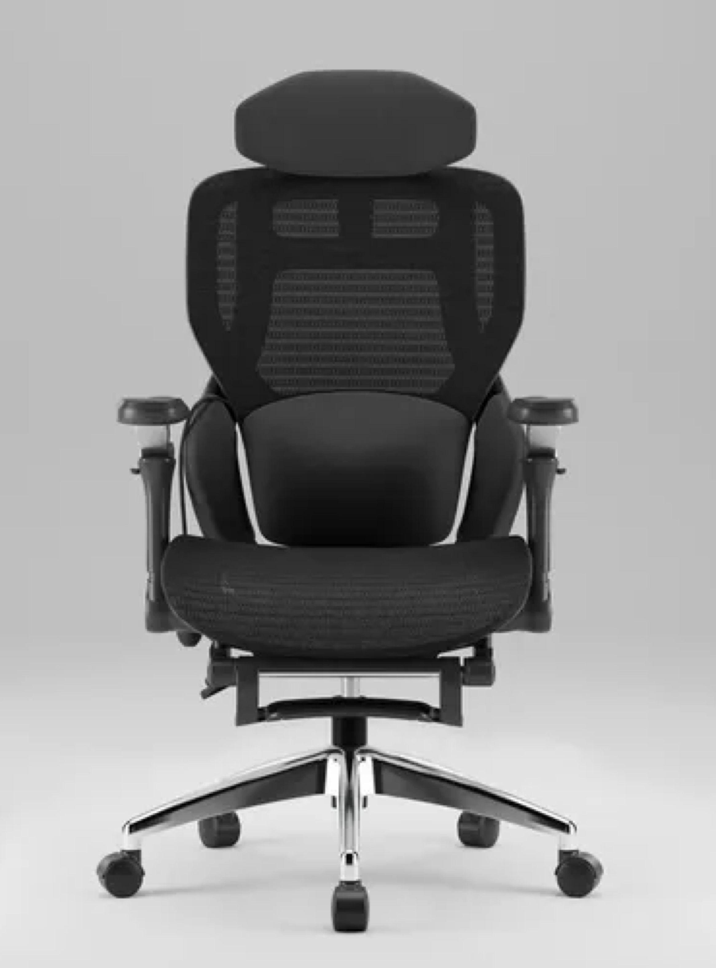 Silla De Oficina Ergonomica Pata Acero Con Airbag Lumbar SILLA E16 BLANCO-1