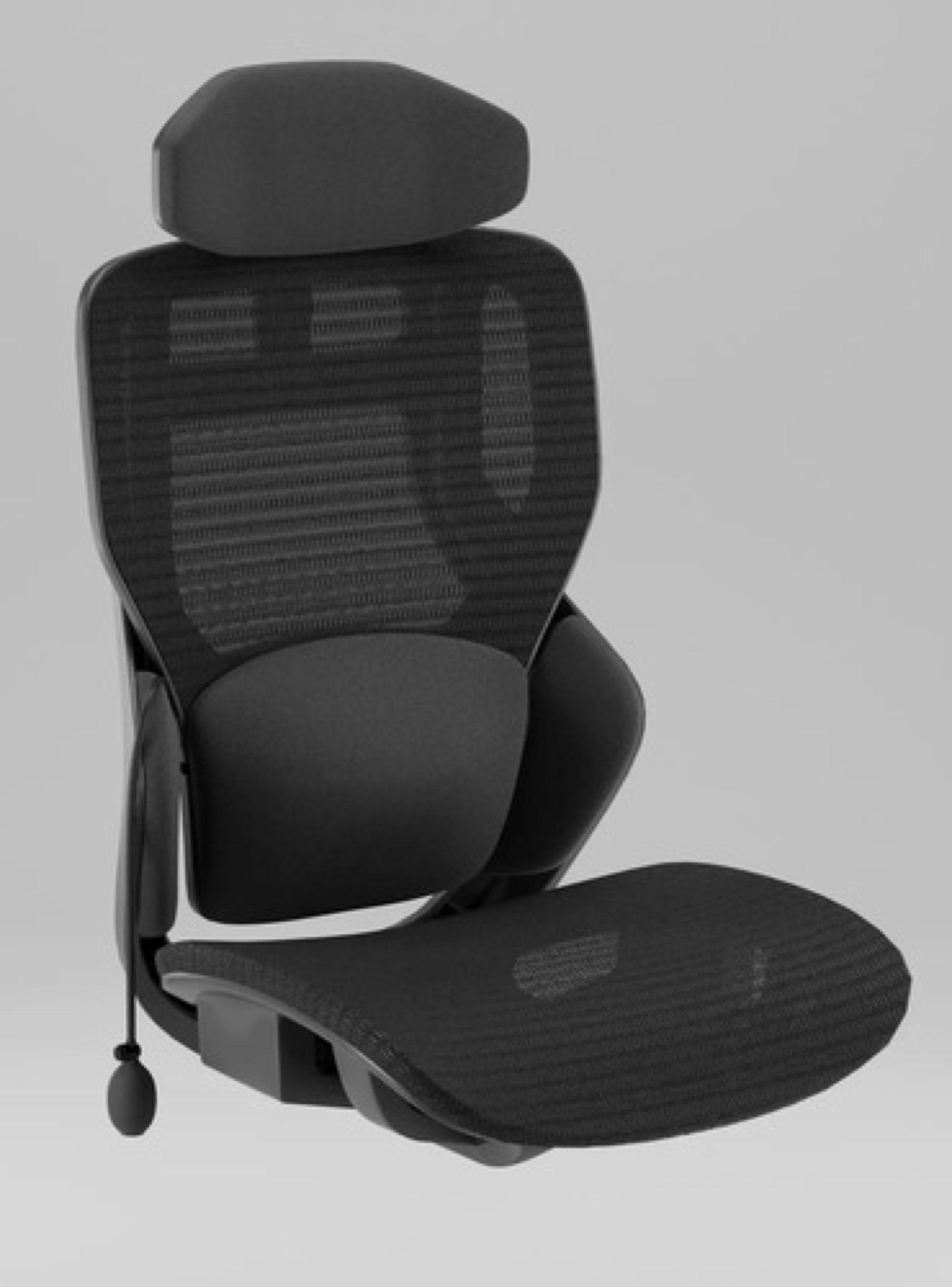 Silla De Oficina Ergonomica Pata Acero Con Airbag Lumbar SILLA E16 BLANCO-7