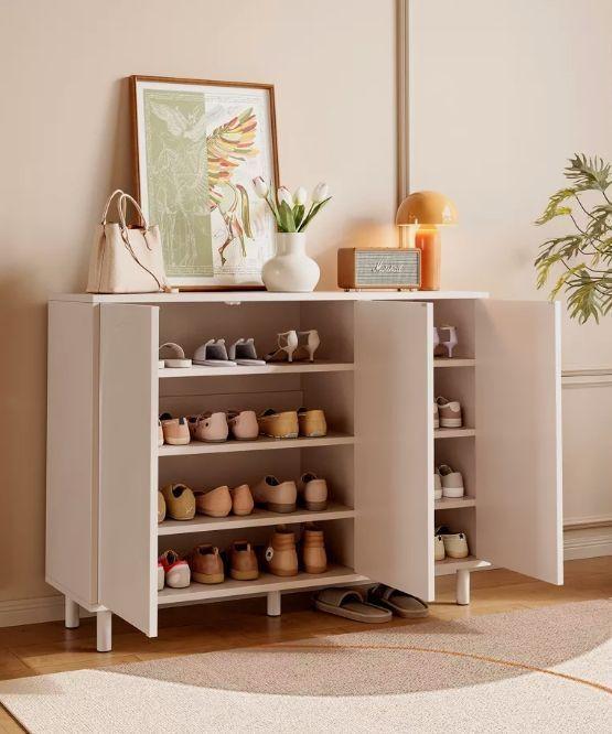Zapatero Comoda 3 Puertas Repisa Ajustable 120cm De Ancho-2