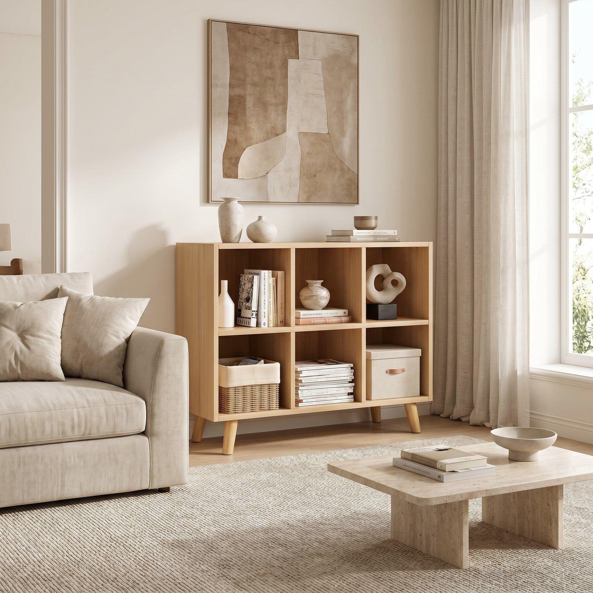 Biblioteca Homer Design Sg6309 Color Marrón De Melamina 72cm X 90cm X 30cm-4
