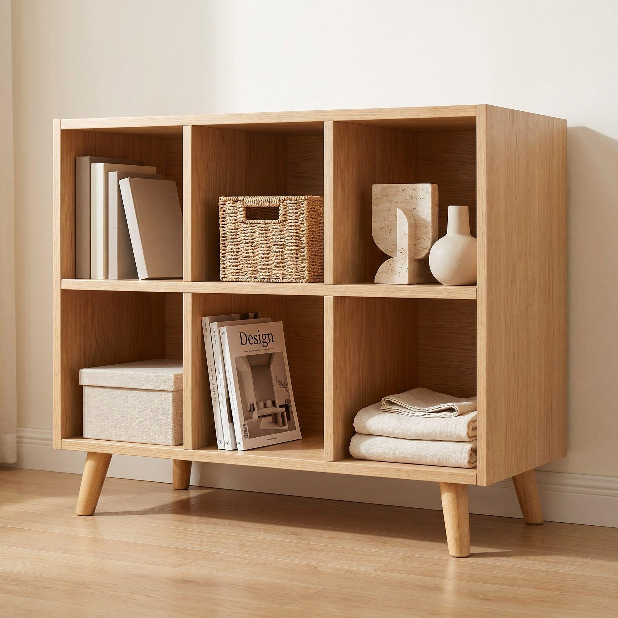 Biblioteca Homer Design Sg6309 Color Marrón De Melamina 72cm X 90cm X 30cm-6