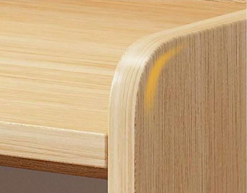 Velador Vanguardia 2 Cajones Bicolor 45*40*70 Con Respaldo-3