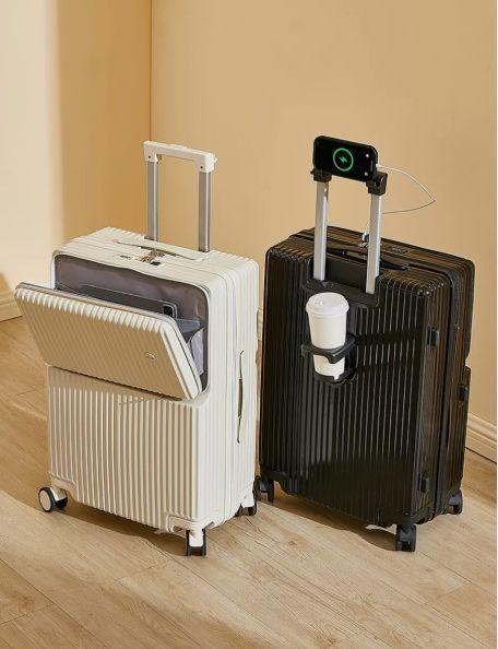 Maleta Embarque Equipaje Cabina Acceso Rapido Porta Vaso 718-3