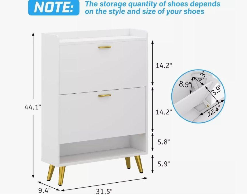 Zapatero Organizador Estante Hall Armario 112altox80x24cm-3