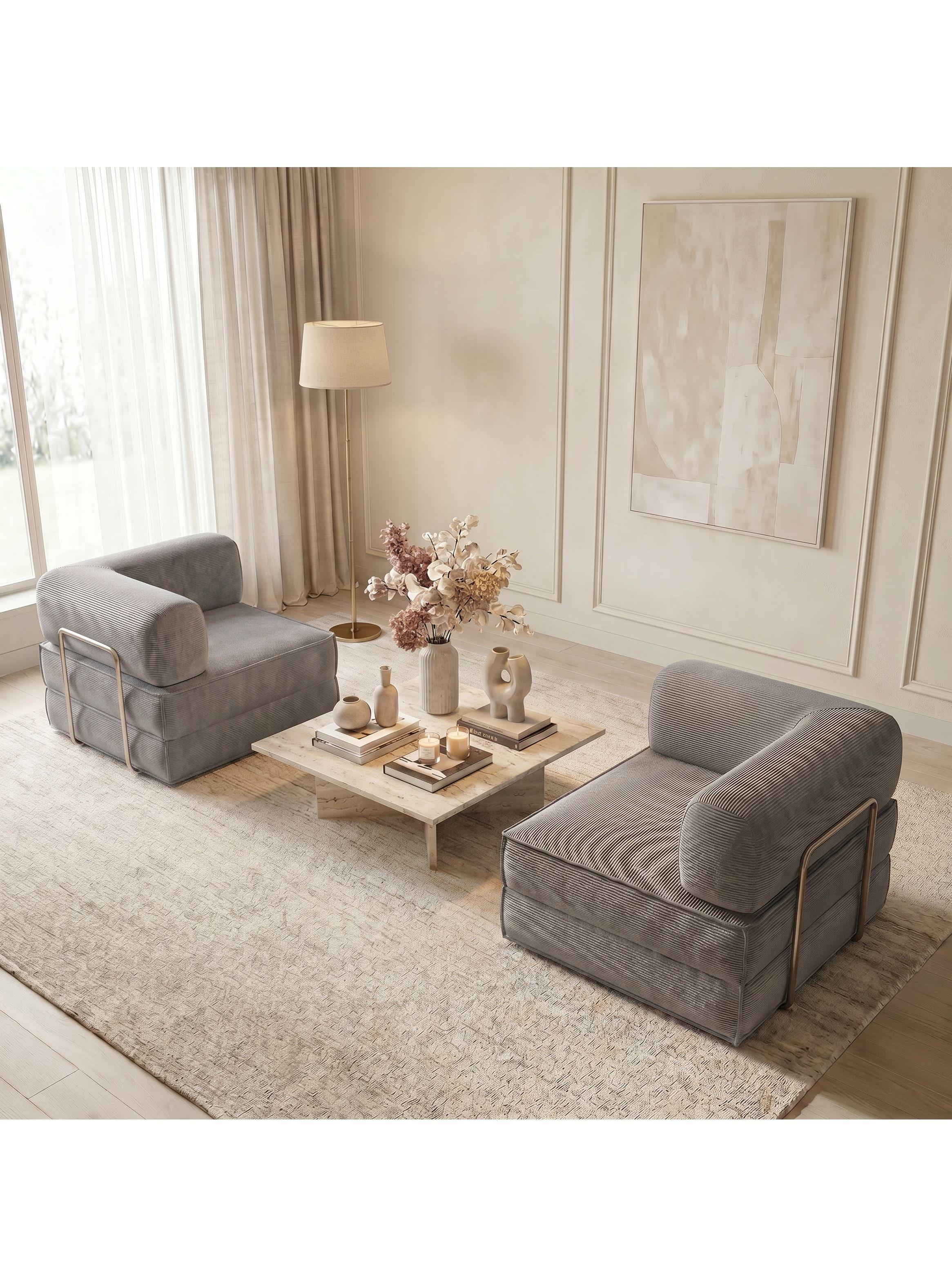 Sofa Cama King Modular 3 En 1 Convertible Alta Tencidad Gris-2