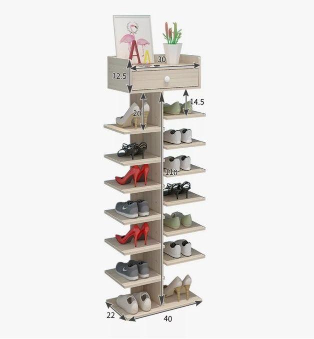 Zapatero Organizador Estante Zapatos 14 Pcs Hall Armario-2