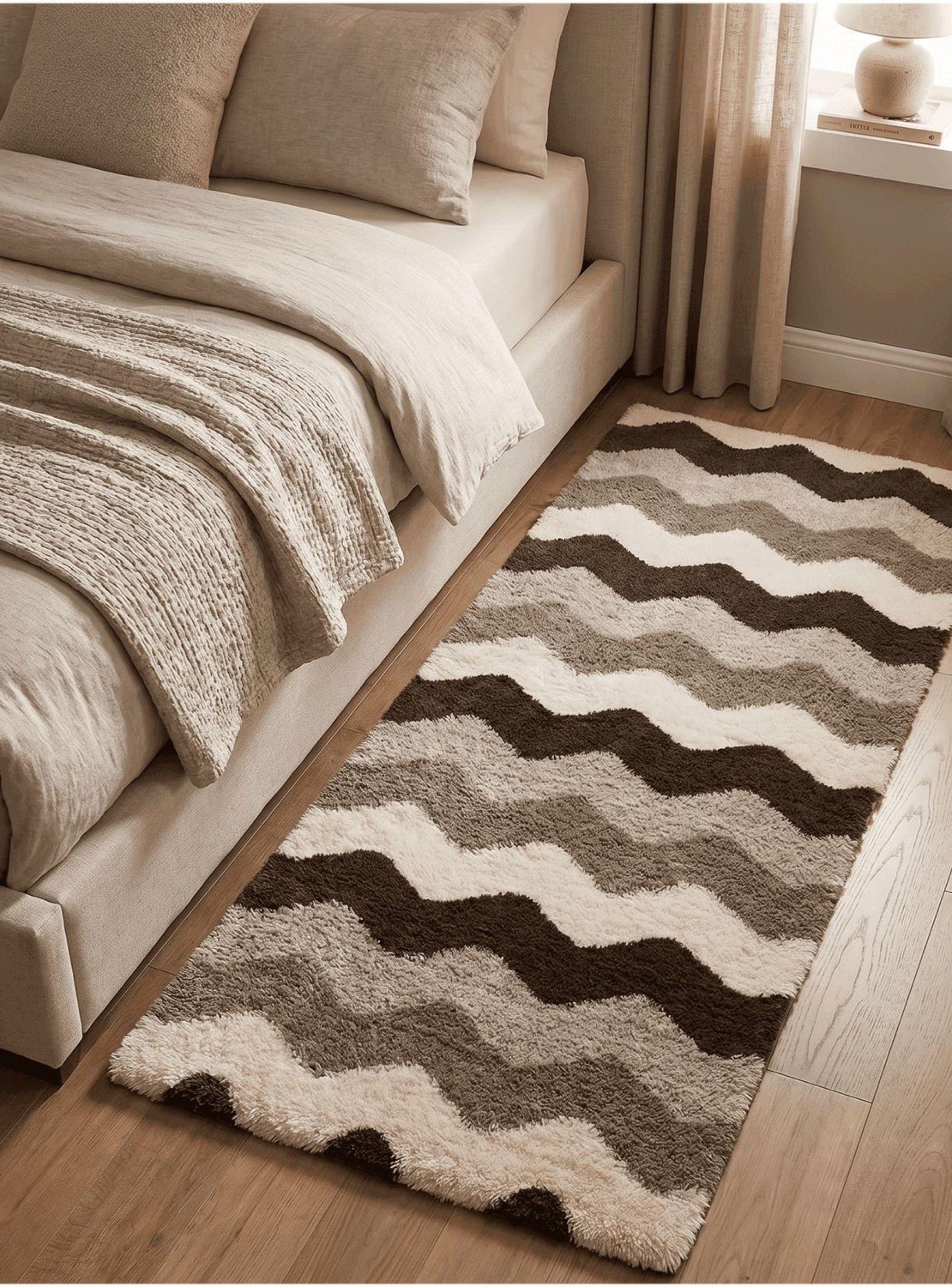 Bajada De Cama Peluda Alfombra 60x160 Cm Homer Design 60*160cm ola-4