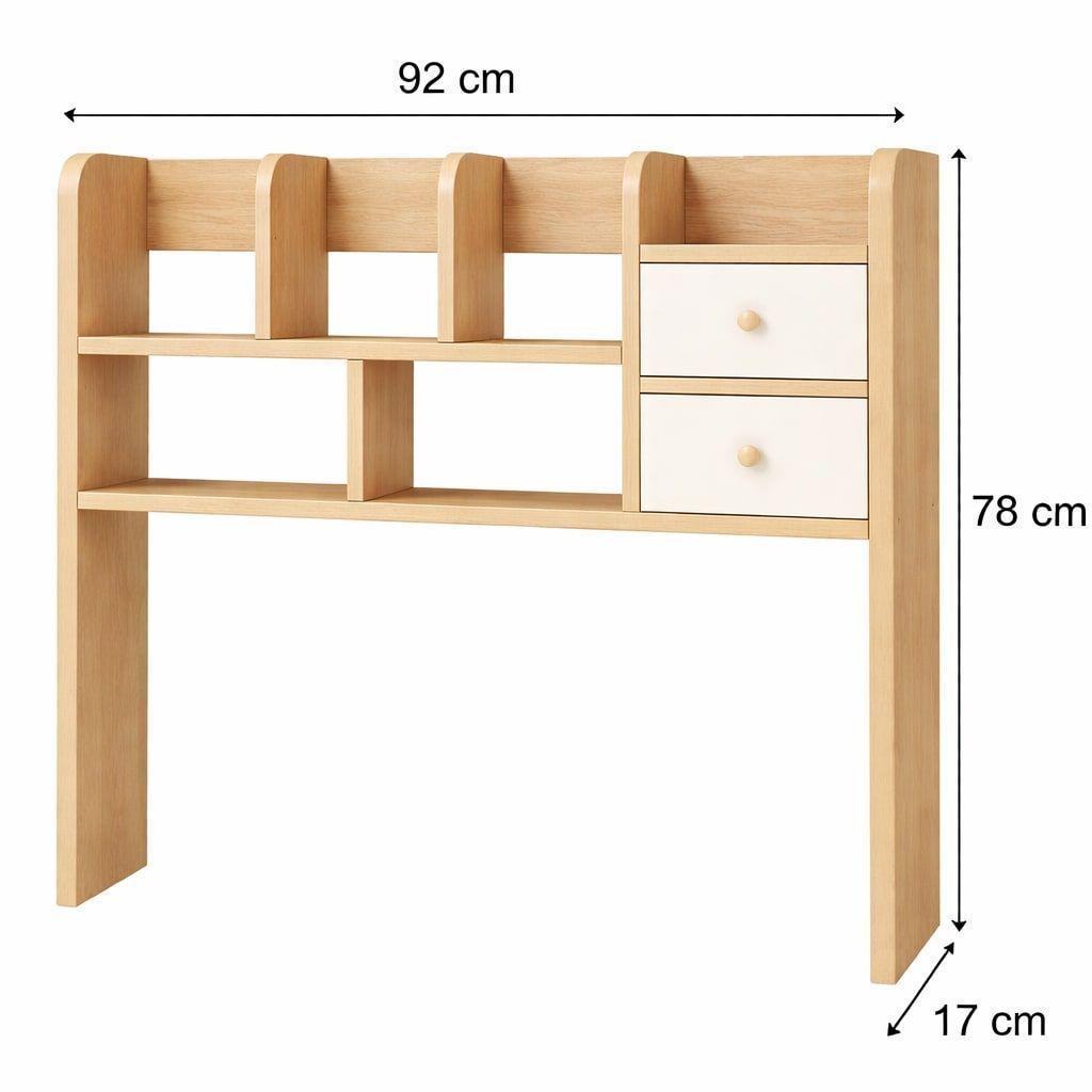 Organizador De Escritorio Estantería Con 2 Cajones 92cm-2