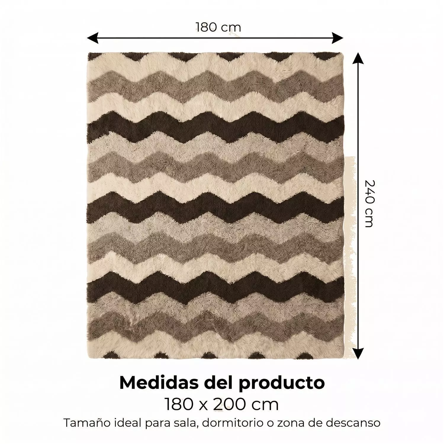 Alfombra Peluda Super Suave 180x200cm-2