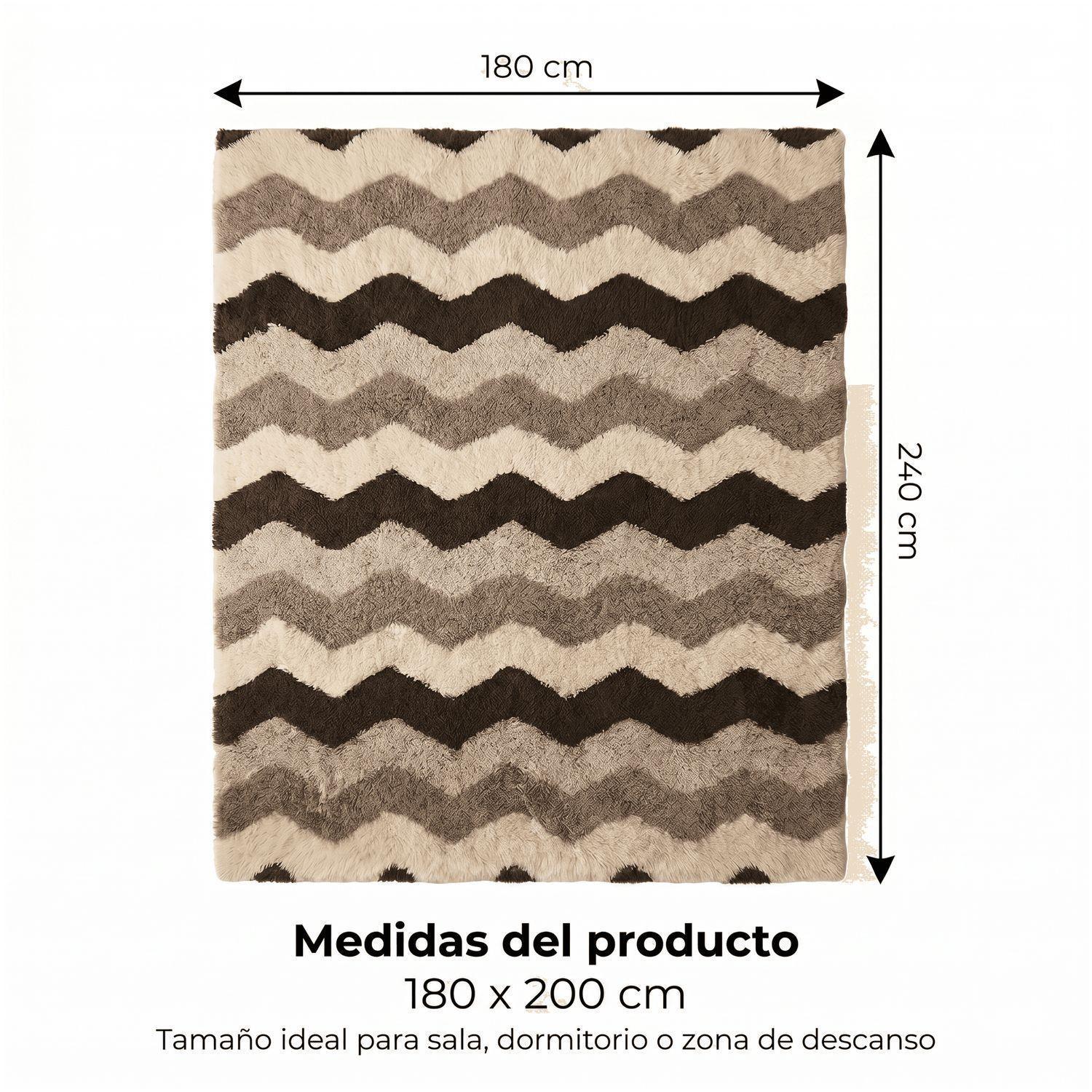 Alfombra Peluda Super Suave 180x200cm-2