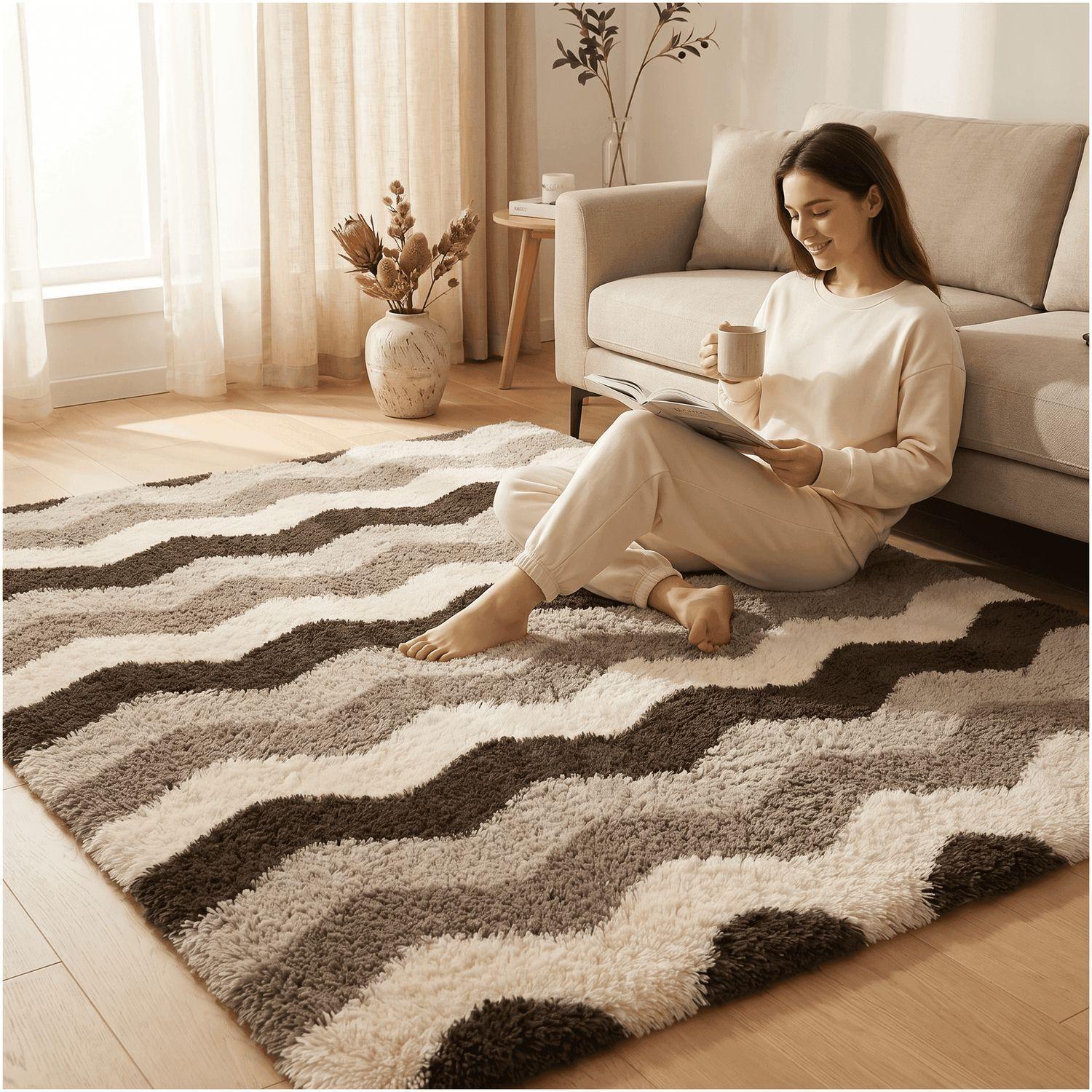Alfombra Peluda Super Suave 180x200cm-5