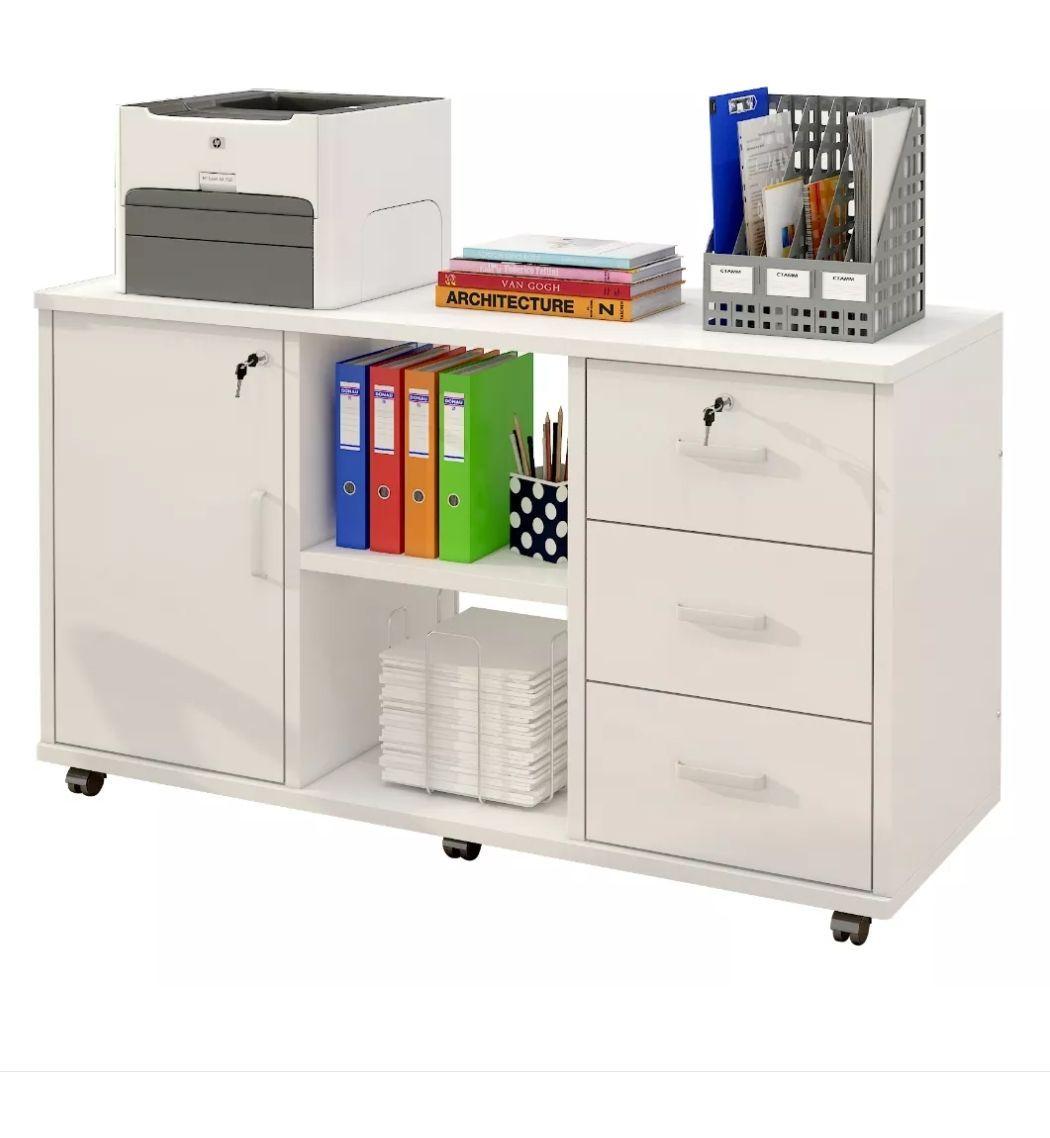 Mueble De Oficina Archivador Gabinete Con Llave Con Rueda-0