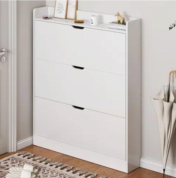 Zapatero Organizador Estante Hall Armario 110 Altox100x17cm Blanca Homer Design-3