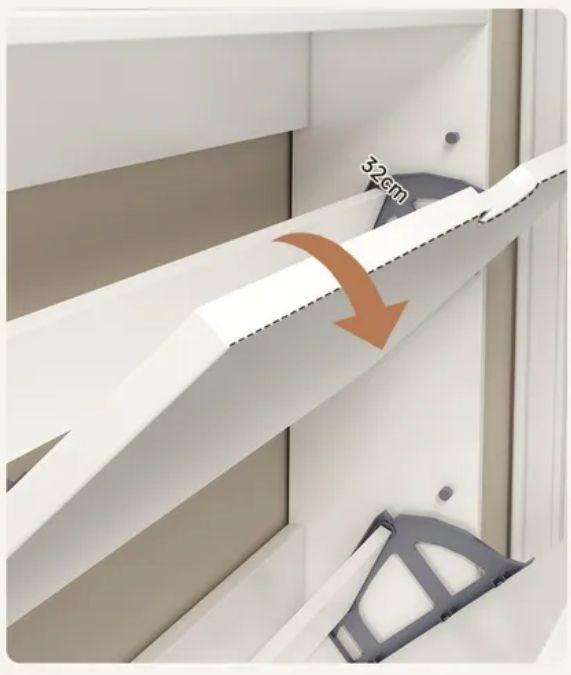 Zapatero Organizador Estante Hall Armario 110 Altox100x17cm Blanca Homer Design-7