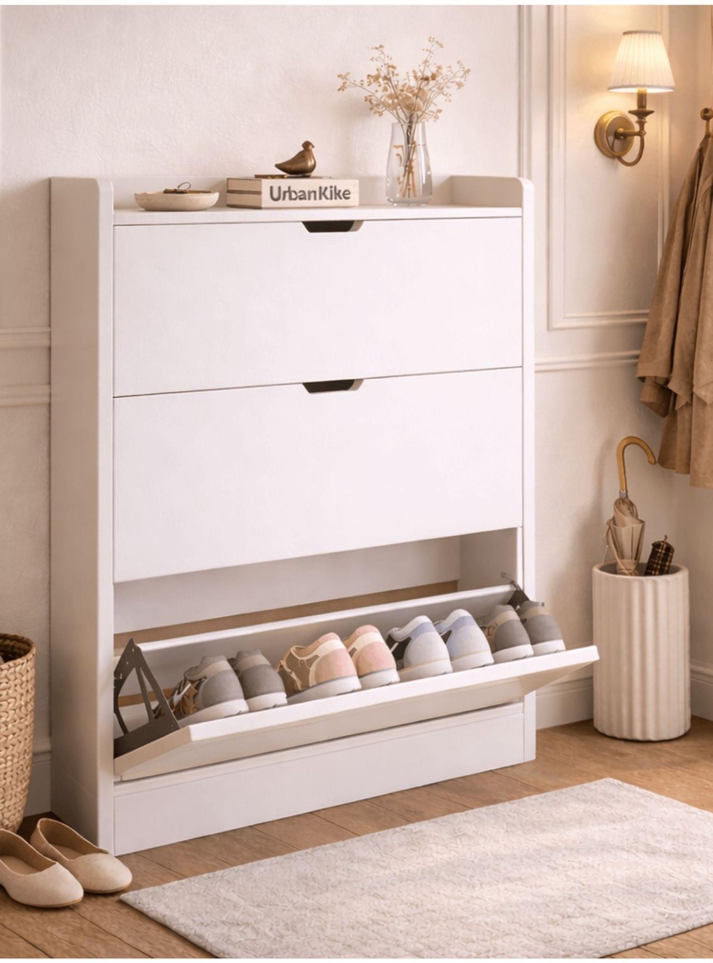 Zapatero Organizador Estante Hall Armario 110 Altox100x17cm Blanca Homer Design-0