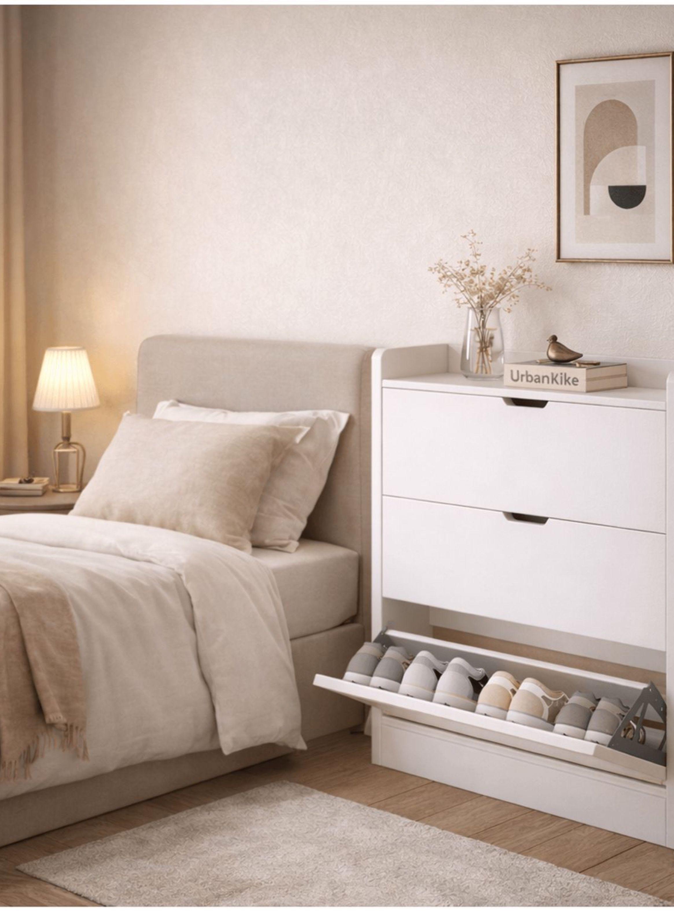 Zapatero Organizador Estante Hall Armario 110 Altox100x17cm Blanca Homer Design-2
