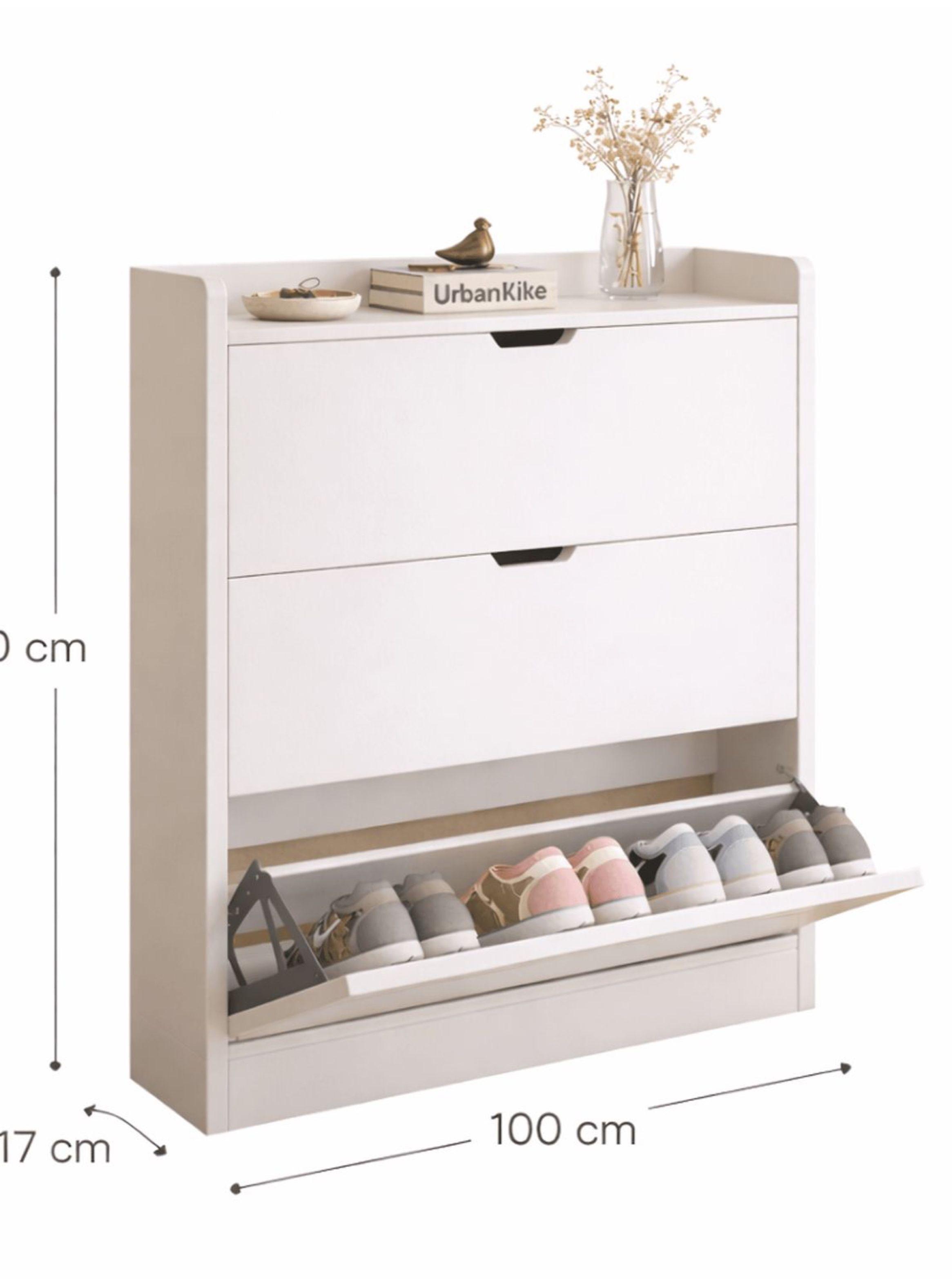 Zapatero Organizador Estante Hall Armario 110 Altox100x17cm Blanca Homer Design-5