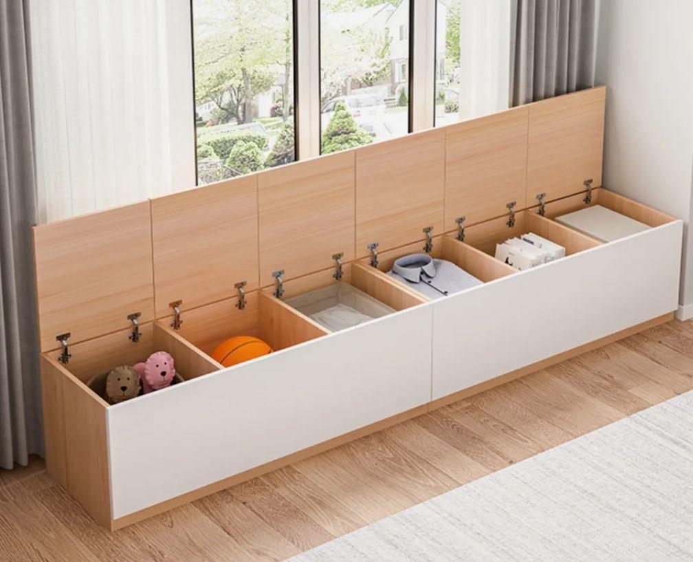 Organizador De Ropa De Madera Estante Dormitorio Bajoventana-7