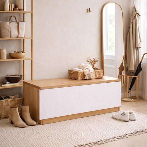 Organizador De Ropa De Madera Estante Dormitorio Bajoventana-5