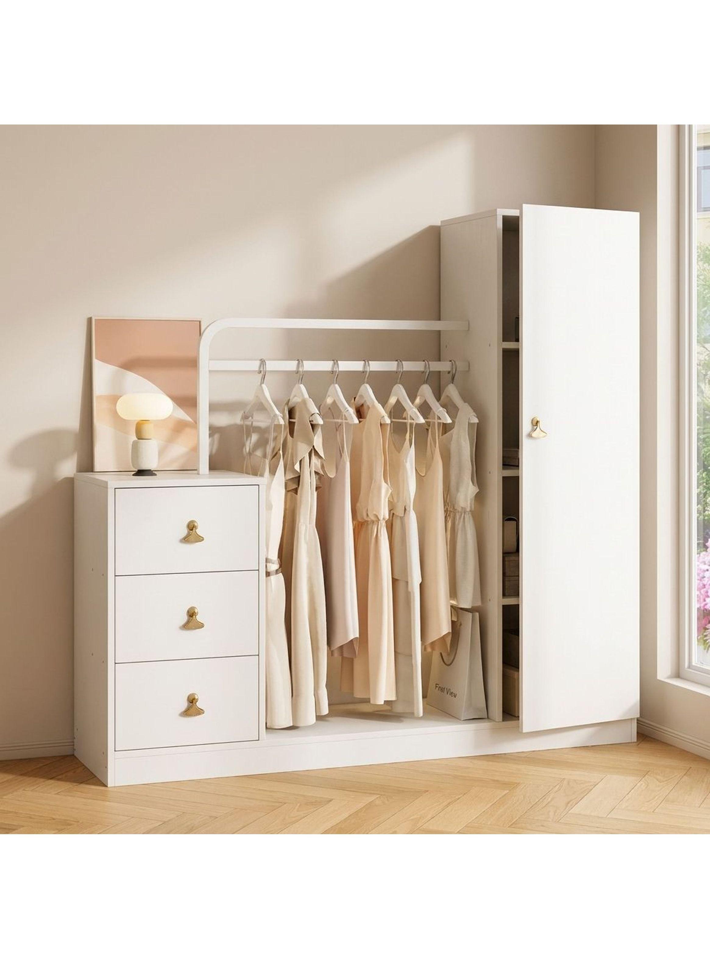 Closet Mueble Para Dormitorio Organizador De Ropa Con Espejo-5