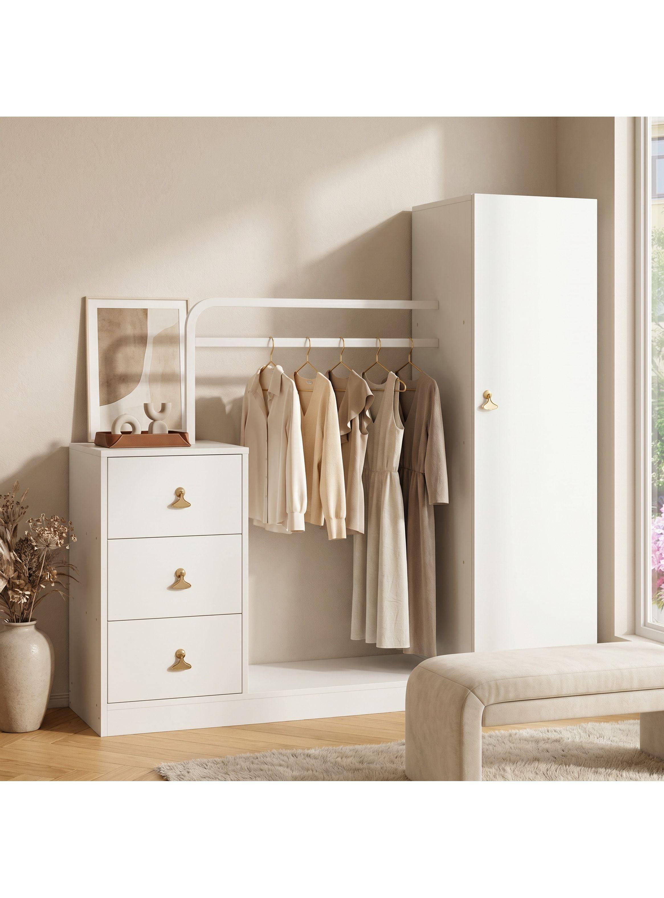Closet Mueble Para Dormitorio Organizador De Ropa Con Espejo-9