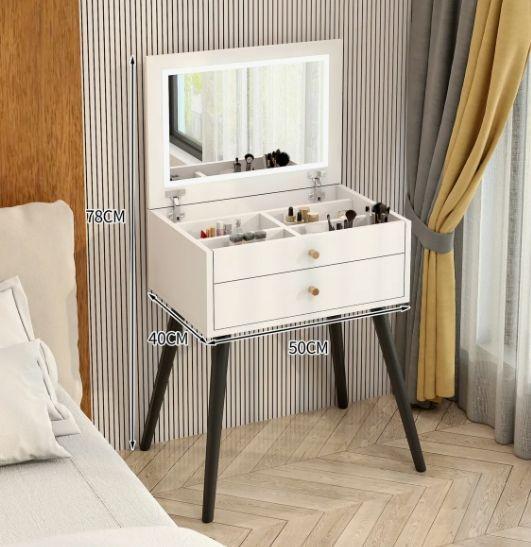 Tocador Plegable Melamina Luz 50*40*78cm Estilo Velador-3