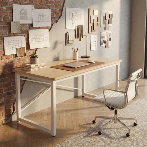 Escritorio Moderno Luciana Oficina Madera 100x60x75cm Marrón-4