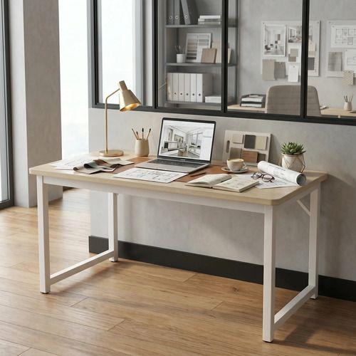 Escritorio Moderno Luciana Oficina Madera 100x60x75cm Marrón-5