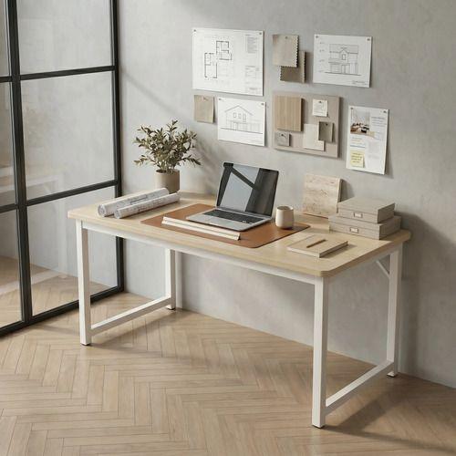 Escritorio Moderno Luciana Oficina Madera 100x60x75cm Marrón-6