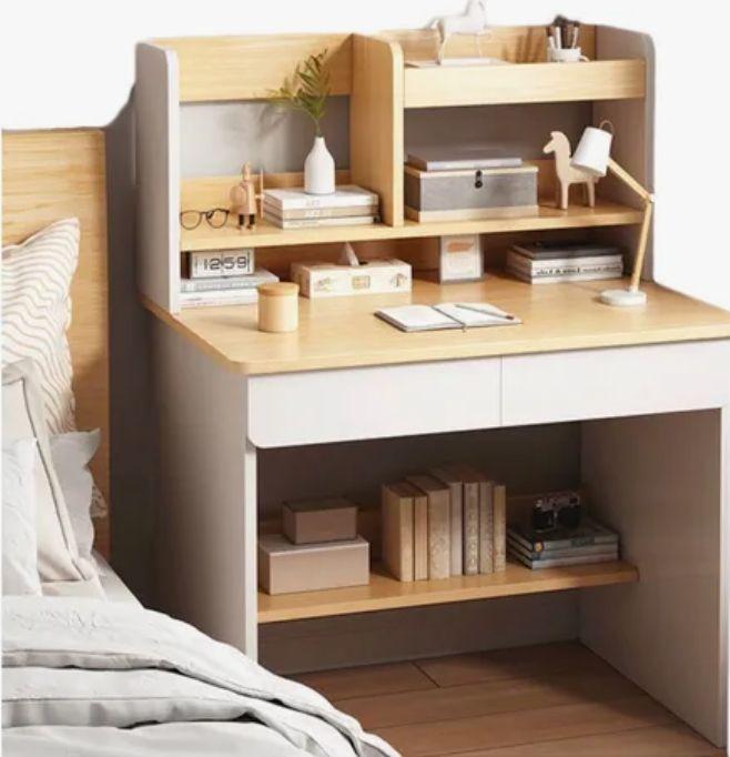 Escritorio Con Cajones Estanteria Para Libros Y Organizador-2
