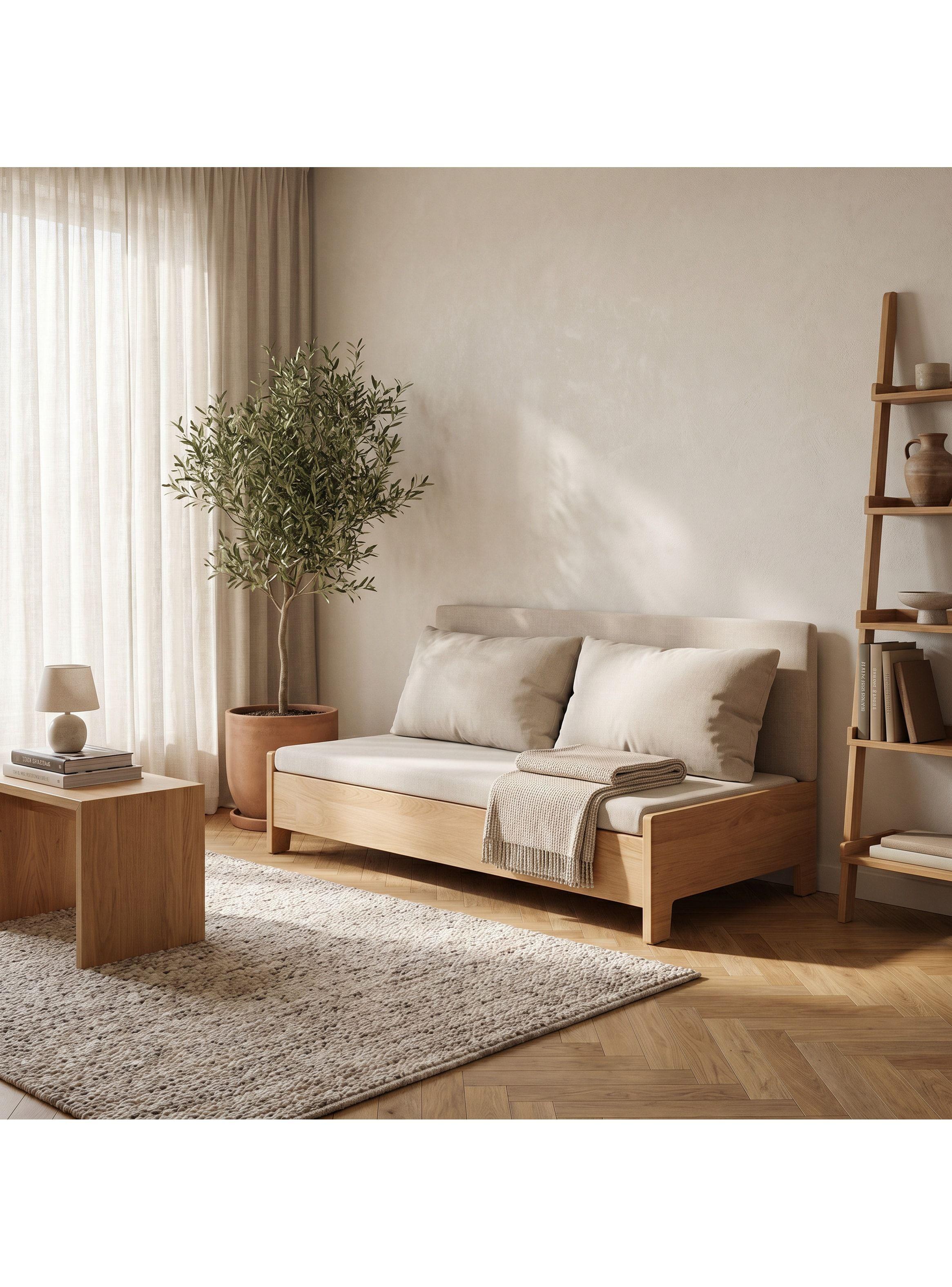 Sofa Cama 3 Cuerpo Con Alcenamiento 150cm Ancho Hecho Madera Balnco Liso-9